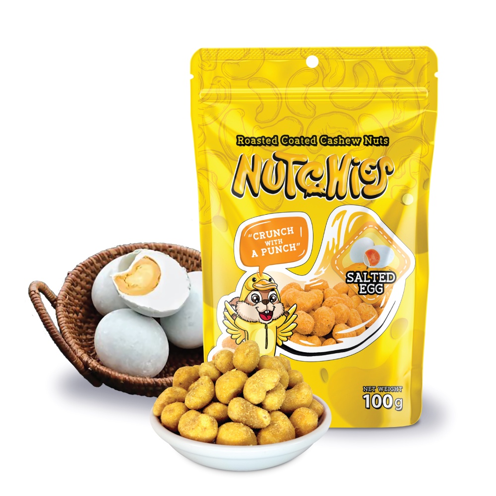นัทชี่ส์ รสไข่เค็ม เม็ดมะม่วงหิมพานต์ 100 กรัม / Nutchies Salted Egg Flavour
