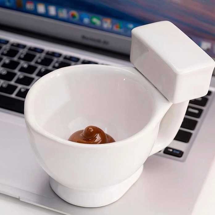 พร้อมส่ง แก้วโถส้วม แก้วชักโครก แก้วน้ำ ใส่กาแฟ น่ารัก 70008
