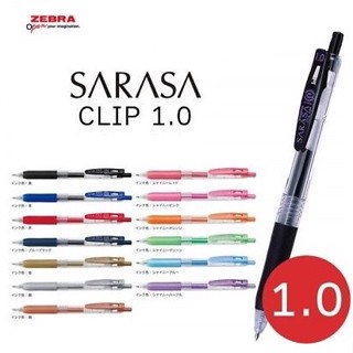 ZEBRA ปากกาเจล Sarasa Metallic ขนาด 1.0 มม. มีให้เลือกถึง 13 สี