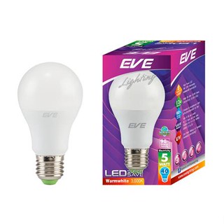 หลอด LED EVE A60 SUPER SAVE 5 วัตต์ WARMWHITE E27