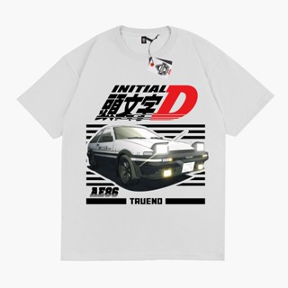 เสื้อยืด พิมพ์ลายรถยนต์ Toyota AE86 INITIAL D V2