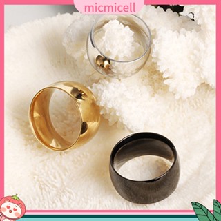 (micmicell) men แหวนสแตนเลสสำหรับผู้ชายผู้หญิง