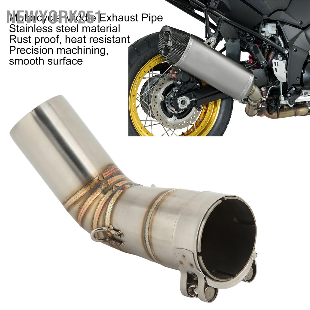 Newyork251 ท่อไอเสียสเตนเลส แบบเปลี่ยน สําหรับรถจักรยานยนต์ Suzuki Dl1000 Vstrom 1000 2014‐2019
