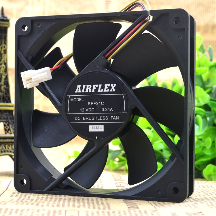 YTH AIRFLEX SFF21C 12V 0.24A 1212CM 12025 CASE COOLING FAN