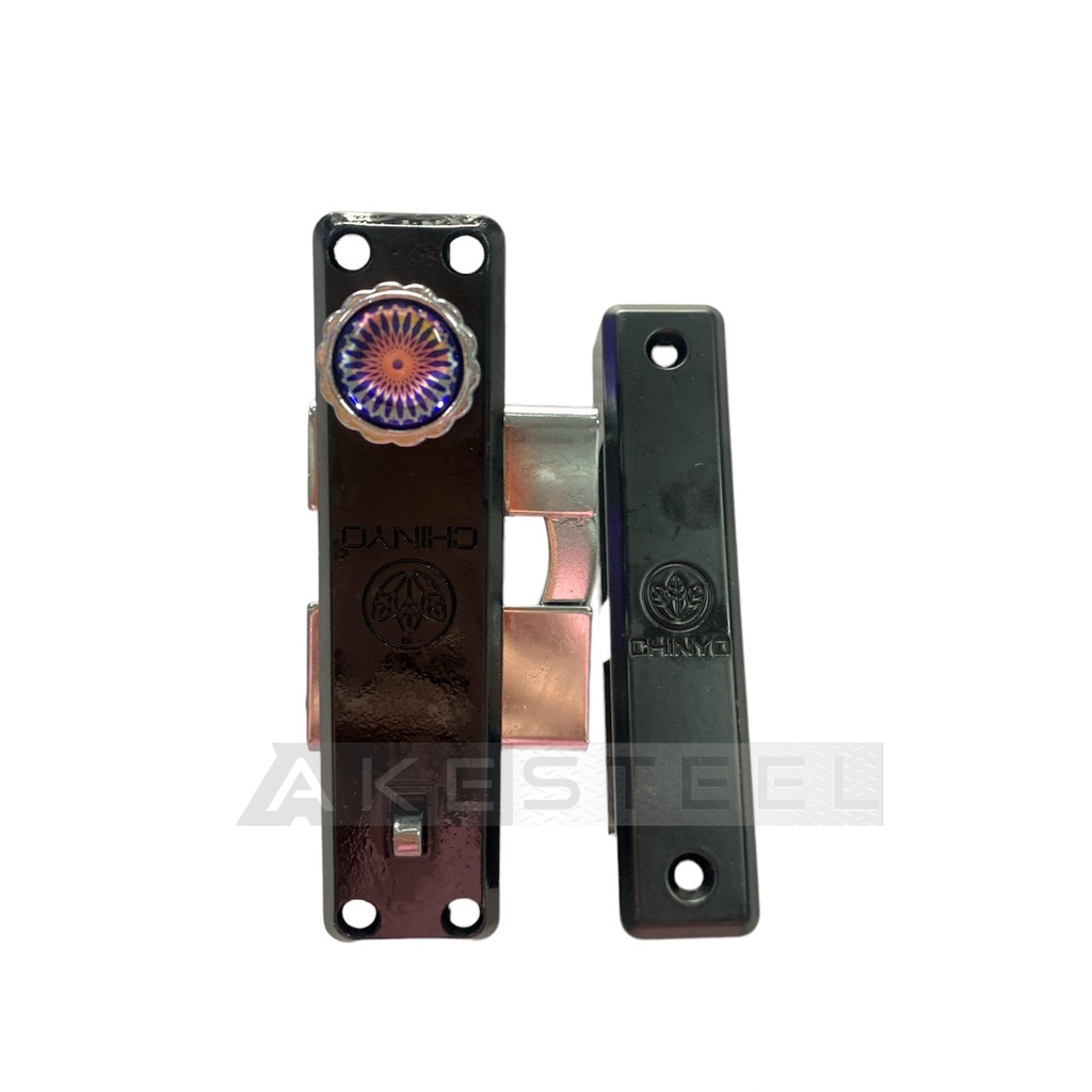 กุญแจประตูบานเลื่อนชินโย QUALITY DOOR LOCK  (CL) มีกุญแจ