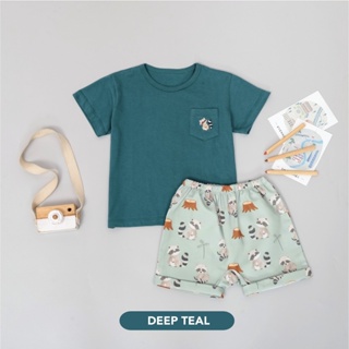 After kids  ชุดเด็ก Pocket tee set อ่อนโยนต่อผิวเด็ก Mooi official thailand