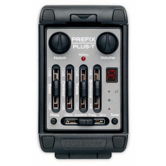 JZ- (จัดส่งฟรี) กระบะกีตาร์ Fishman Prefix Plus-T Onboard Preamp Matrix Pickup EQ ปิ๊กอัพกีตาร์โปร่ง