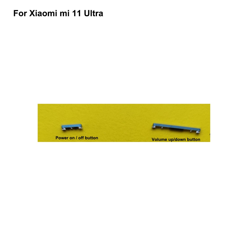 ปุ่มด้านข้างสําหรับ Xiaomi mi 11 Ultra Power On Off ปุ่ม + ปุ่มปรับระดับเสียงสําหรับ Xiaomi mi11 Ult