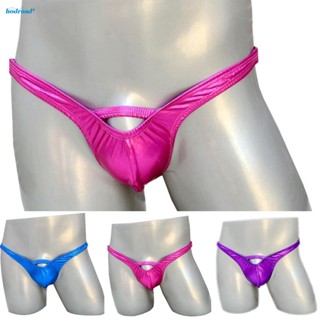 【HODRD】Men 64~70cm/25.2-27.6 Inch Bikini Bulge Faux G-string Imitation Leather【Fashion】