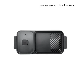 LocknLock เซ็ตเตาแม่เหล็กไฟฟ้าคู่ + กระทะอเนกประสงค์ Square Double Induction Cooker รุ่น EJI326S001