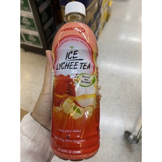 Pokka Ice Lychee Tea 500 Ml. ชา รสลิ้นจี่ สำเร็จรูป ( ตรา ปุกก้า ) พอคคา ไอซ์ ไลชี่ ที