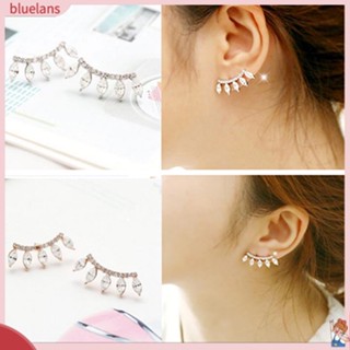 ต่างหูสไตล์มงกุฎ Stud Earrings 1 คู่ต่างหู