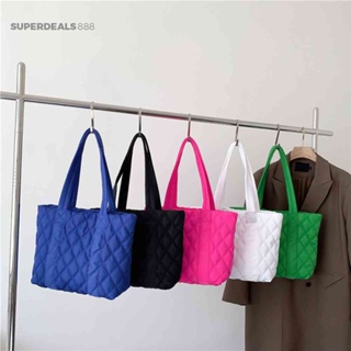 [SuperDeals888.th] กระเป๋าถือ กระเป๋าสะพายไหล่ มีซิป แฟชั่นสําหรับสตรี เหมาะกับงานปาร์ตี้