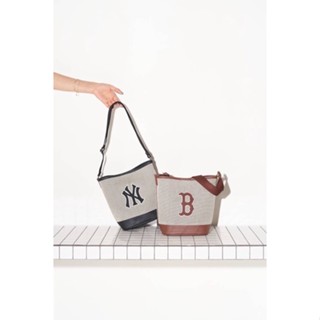 ☄️Mlb Basic Big logo canvas bucket🎉