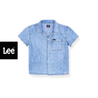 LEE KIDS เสื้อเชิ้ตแขนสั้น เด็กผู้ชาย รุ่น LK K1005002 สียีนส์ 1290.-