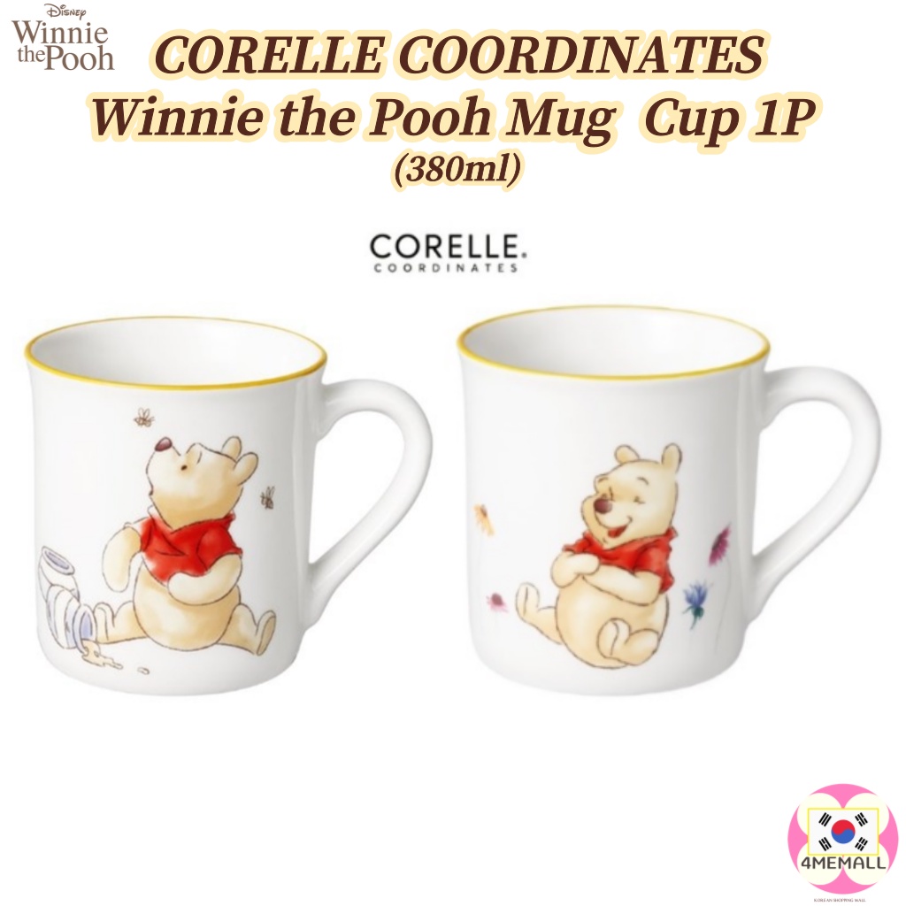 [Corelle Coordinates] Disney Winnie the Pooh Mug 1P, Cup, Mug Cup (380ml)