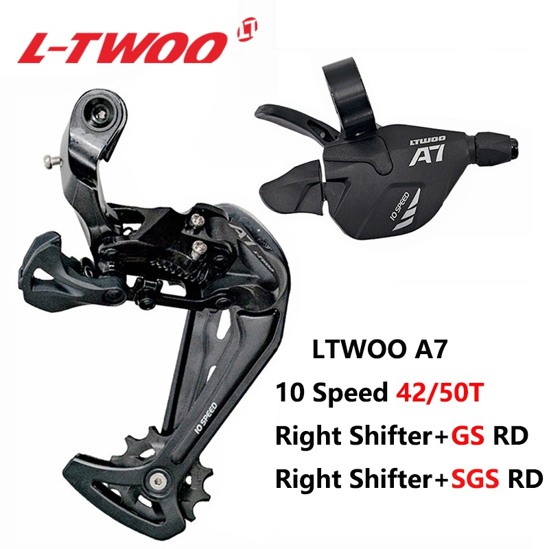 LTWOO A7 1x10 Groupset Trigger Shifter Lever + สับจานหลัง MTB จักรยาน 10-Speed Cassette Sprockets 42