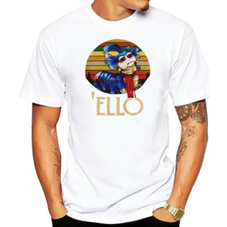 เสื้อคู่รัก หนอนสีเทา Ello เขาวงกต Ello วินเทจสีดําผู้ชายเสื้อยืด S ผ้าฝ้าย 4Xl ผลิตในประเทศสหรัฐอเมริกา