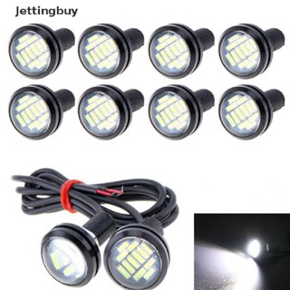 [Jettingbuy] ไฟเดย์ไลท์ LED DC 12V 5W DRL สีขาว สําหรับรถยนต์ 2 ชิ้น