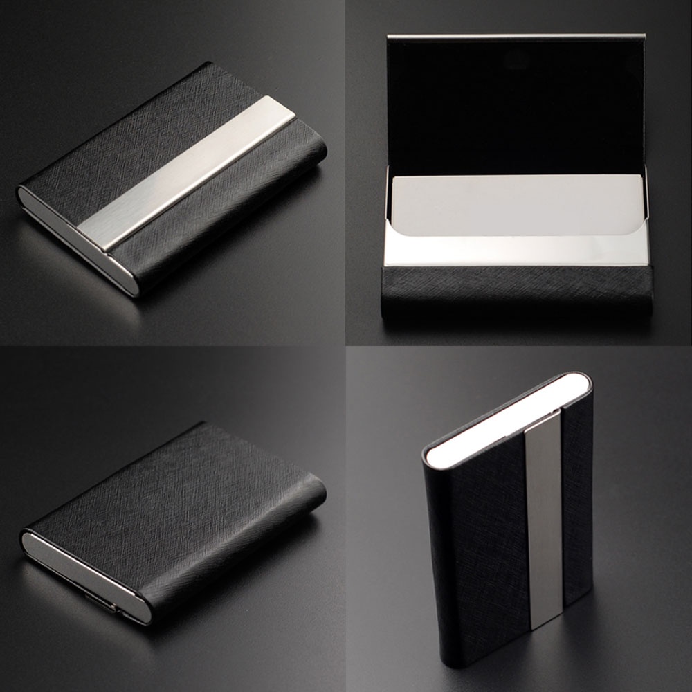 กระเป๋าใส่นามบัตรพกพา กล่องใส่นามบัตร สเตนเลส Stainless Business Card Holder