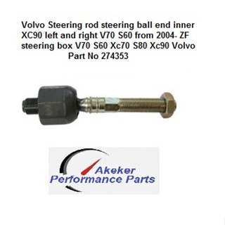 Volvo Steering rod steering ball end inner XC90 left and right V70 S60 from 2004- ZF steering box V70 S60 Xc70 S80 Xc90