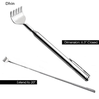 [Dhin] Stainless Telescopic Portable Extendable Handy Pocket Pen Clip Back Scratcher  COD