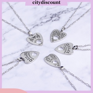 &lt;citydiscount&gt;  เครื่องประดับแฟชั่นสร้อยคอพร้อมจี้รูปหัวใจ