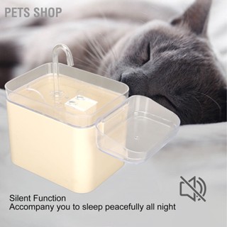 Pets Shop เครื่องจ่ายน้ําพุอัตโนมัติ ความจุขนาดใหญ่ 2 ลิตร สําหรับสัตว์เลี้ยง สุนัข แมว