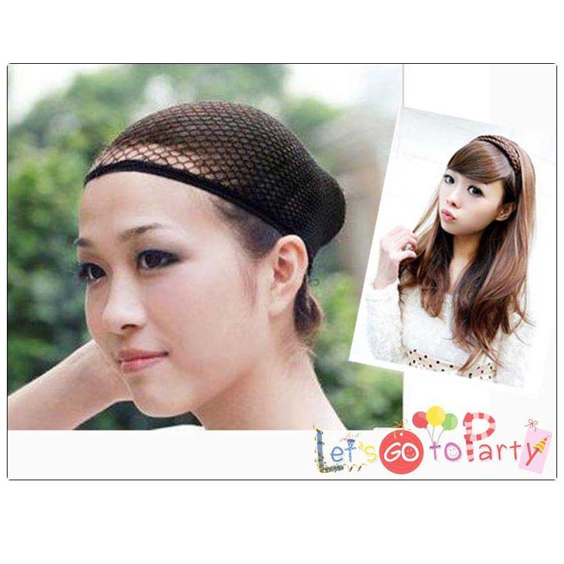 wo3 ตาข่ายเก็บผม เน็ตเก็บผม แบบฟรีไซต์ เก็บผมก่อนใส่วิก ใส่สบายมาก เป็นตาข่ายนิ่มไม่คันค่ะ