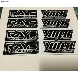 สติ๊กเกอร์ติดก้านแม็ก RAYS TE37 งานที่ติดกับแม็กงานไทยเลยครับ ขอบใสจัดส่งตรงจุด
