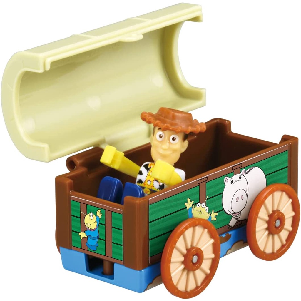 🚎 พร้อมส่ง 🚎 Takara Tomy Tomica Dream Tomica Ride-on Disney RD-05 Woody &amp; Andy Toy Box Mini Car ทอยสตอรี่ วูดดี้ ของแท้
