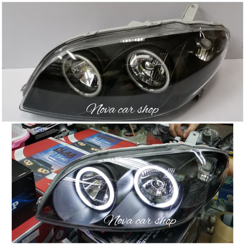 ไฟหน้า​ ไฟหน้า​โปร​เจ็คเตอร์​ TOYOTA​ VIOS​ 2003​-2005​ โคมดำ​ EAGLE​ EYES​