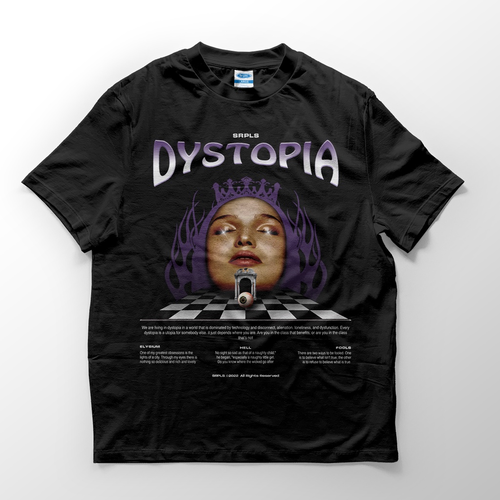 SVRPLVS STUDIO - เสื้อยืด Dystopia - เสื้อยืดผู้ชายและผู้หญิง