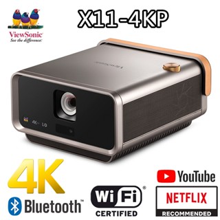 ViewSonic X11-4KP True 4K UHD Short Throw LED Projector with H/V Keystone, Corner Adjustments, WiFi, USB C Connectivity