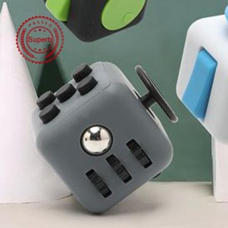 ของเล่น Fidget Cube สีเทา และสีดํา (A)$ D6I7