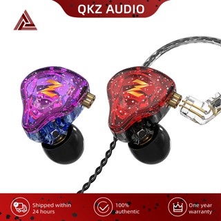 Qkz NUNE ชุดหูฟังสเตอริโอ HiFi แบบมีสาย พร้อมไมโครโฟน ตัดเสียงรบกวน สําหรับเล่นกีฬา