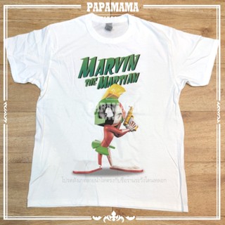 [ MARVIN THE MARTIAN ] DTG Tag Gilden แท้100% เสื้อการ์ตูน เสื้อวินเทจ papamama vintage shirt