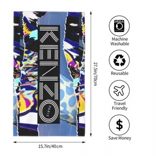 Kenzo (2) ผ้าขนหนู ทรงสี่เหลี่ยม ดูดซับน้ํา 70x40 ซม. สําหรับเล่นกีฬา ฟิตเนส โยคะ กลางแจ้ง