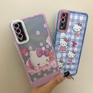 เคสโทรศัพท์มือถือแบบนิ่ม ใส ลายเฮลโล คิตตี้ สําหรับ Samsung A53 S22 PLUS S22 ultra A03 CORE Note 10 PLUS S21 S20 FE A73 5G Note 20 ultra J7 prime A21S M33 M53 A23 5G TM019Y