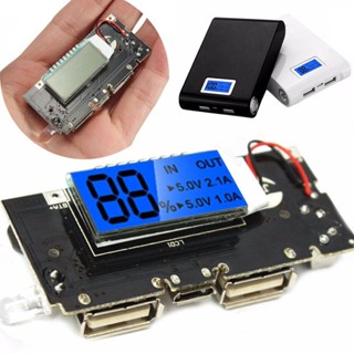 วงจรcharger พร้อมหน้าจอแสดงโวลต์ Dual USB 5V 1A 2.1A Mobile 18650 Charger PCB Power Module Accessories For Phone DIY ...