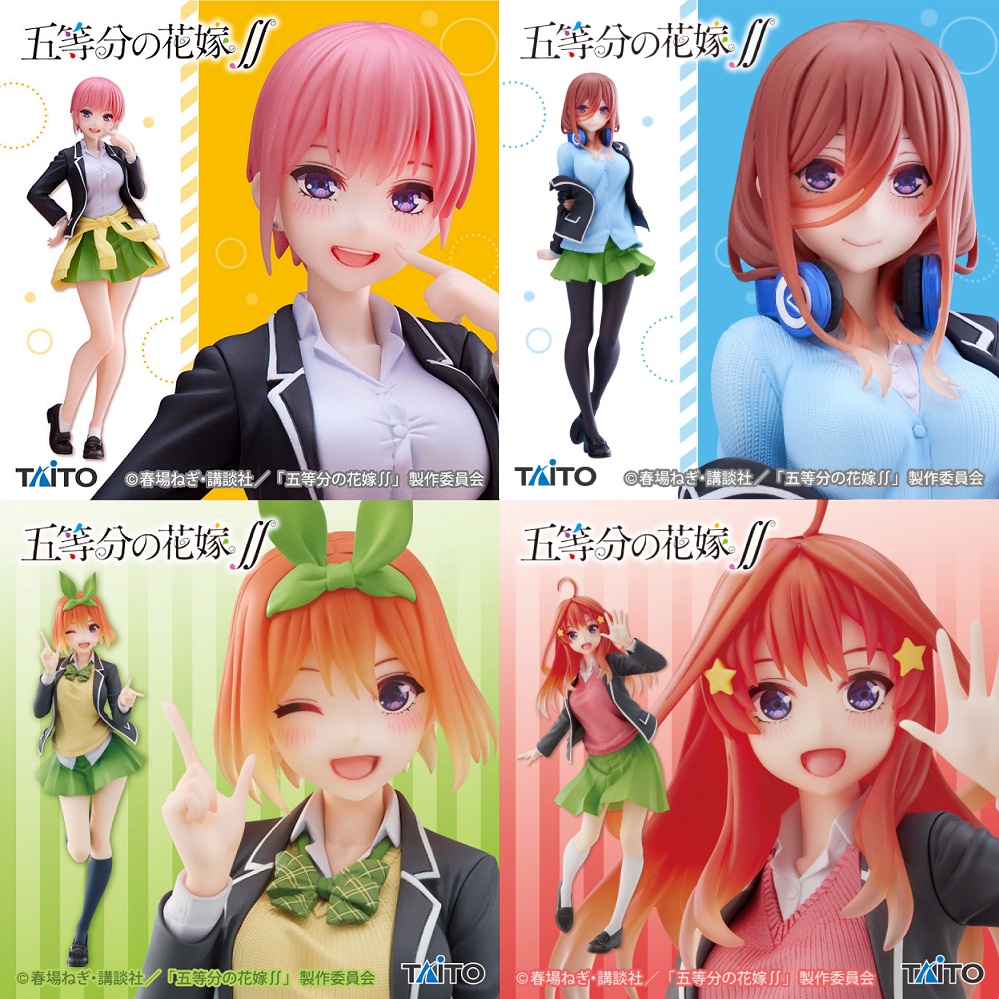 Tongyundacheng The Quintessential Quintuplets figuur Nakano Miku actiefiguur Nakano Ichika Nino Yotsuba Itsuki Cartoon PVC Standbeeld Collectie Model Decoraties