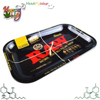 [ส่งทุกวัน] ถาดโรล Raw Black metal rolling tray life saver Raw rolling ส่งทุกวัน ถาดสำหรับโรล Size S / M คละลาย