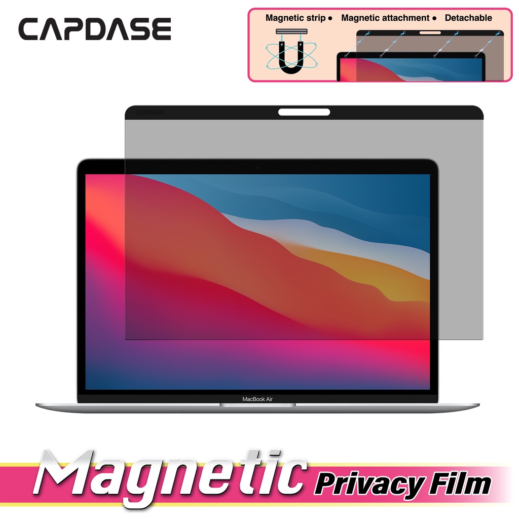 Capdase ฟิล์มแม่เหล็ก Dmf เพื่อความเป็นส่วนตัว สําหรับ Macbook Pro และ Air 13 นิ้ว
