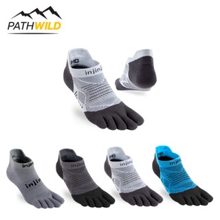 ถุงเท้าแยกนิ้ว INJINJI RUN ORIGINAL WEIGHT NO SHOW สำหรับการออกกำลังกาย ป้องกันการเสียดสี