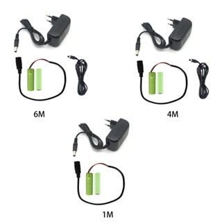 Capa สายเคเบิลอะแดปเตอร์พาวเวอร์ซัพพลาย AA LR6 แบตเตอรี่ แบบเปลี่ยน 2 AA 3V