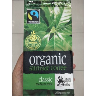 Organic Roasted Classic Coffee Groundกาแฟ ออร์แกนิก แท้คั่วบด 250g.ราคาพิเศษ 