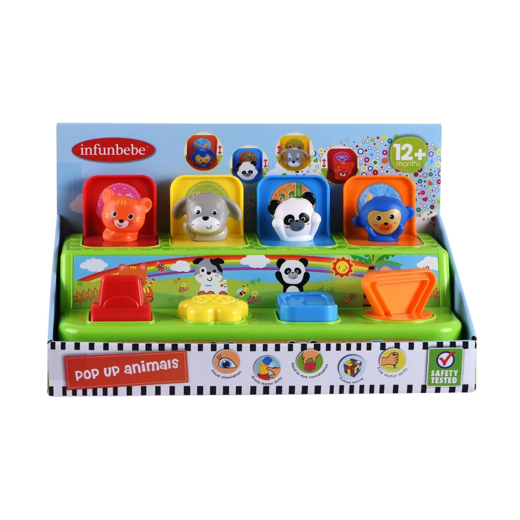 Wel-B x Infunbebe Pop Up Animal (กล่องรูปสัตว์ของเล่นมหัศจรรย์) - ของเล่นเด็ก ของเล่น ฝึกสมอง เสริมสร้างพัฒนาการ