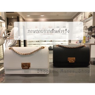 แท้ !! กระเป๋าสะพายไหล่ กระเป๋าสะพายข้าง Charles &amp; Keith รุ่น Chain Strap Shoulder Bag