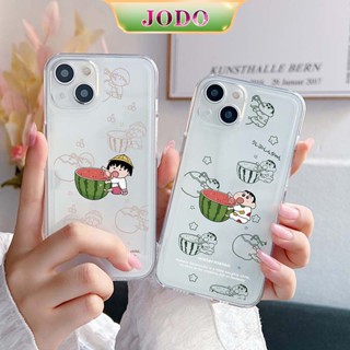 เคสโทรศัพท์ซิลิโคน TPU ใส แบบนิ่ม ลายการ์ตูนชินจัง กันกระแทก สําหรับ iPhone 14 13 12 11 Promax 6 6S 7 8 Plus X XR XSMax SE