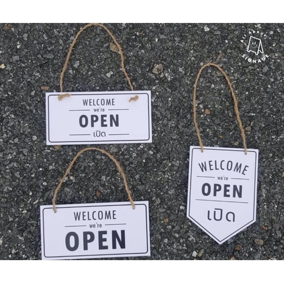 SALE ป้ายแขวน เปิด-ปิด พร้อมเชือกแขวน OPENCLOSE sign ทนแดด ทนฝน - all ...
